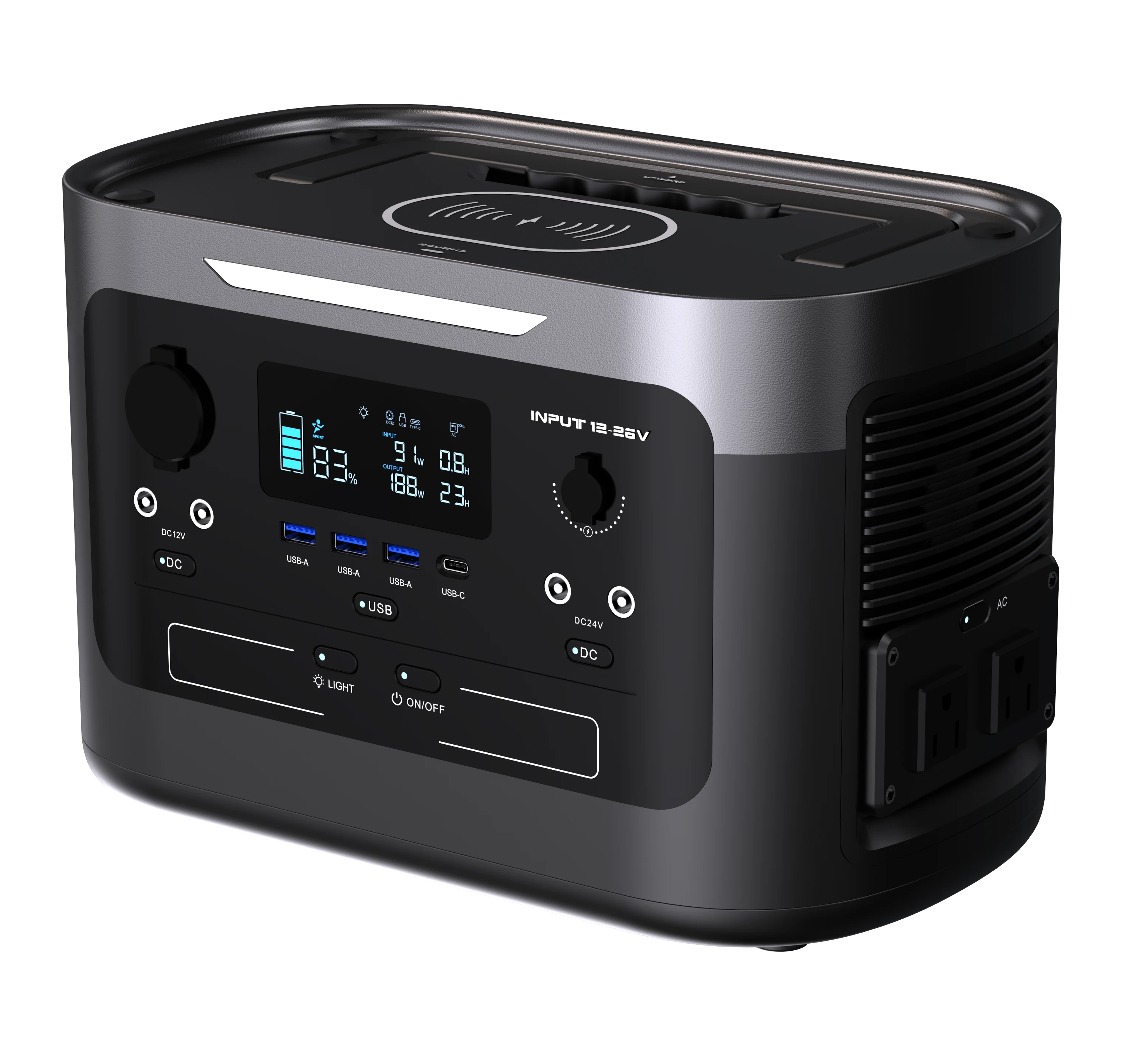 USA Spec 600w 800w 1000w 110v 220v all in one outdoor camping home wireless power bank solar portable Power station