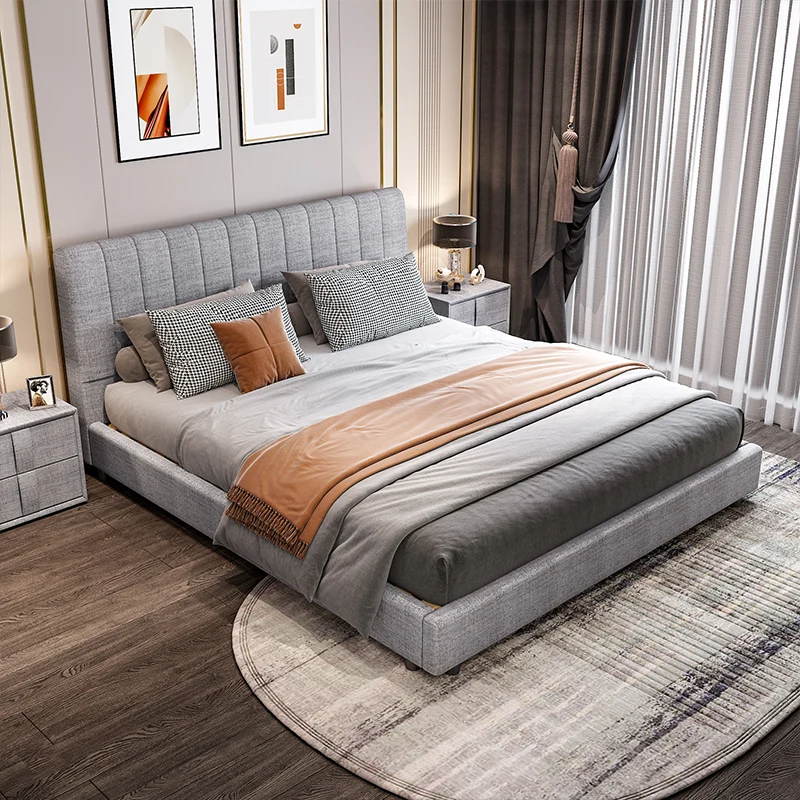 furniture upholstered king size single luxury modernal wooden children wood beds