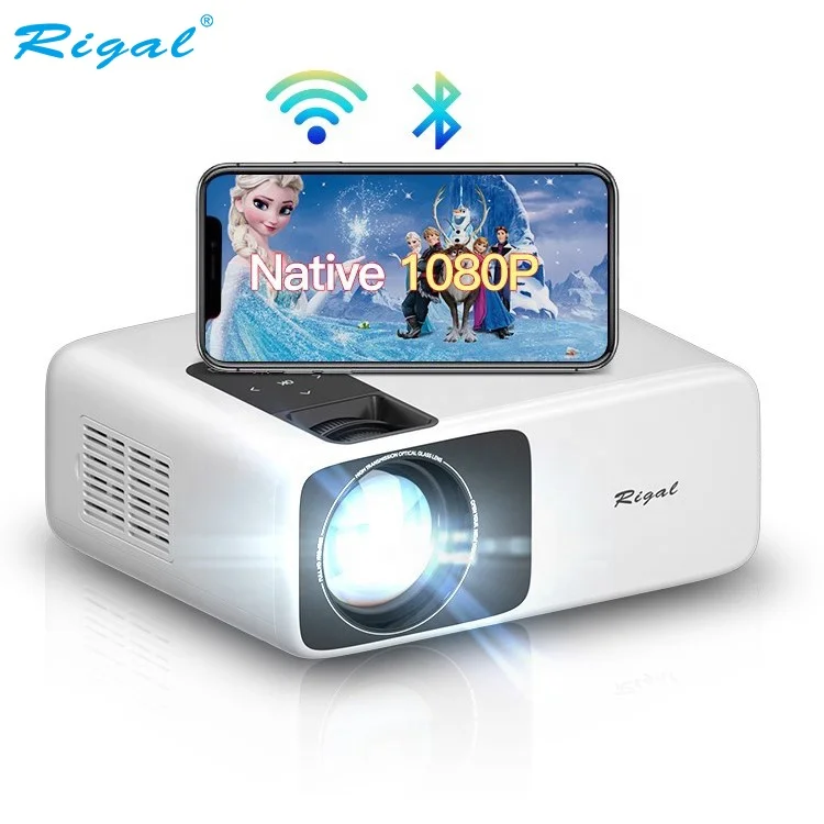 Rigal новый дизайн OEM 1080p 4K цифровой проектор Видео Домашний кинотеатр портативный проектор