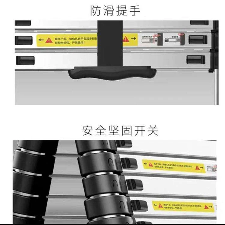 herringbone aluminum folding stairs double side a type telescopic step ladder