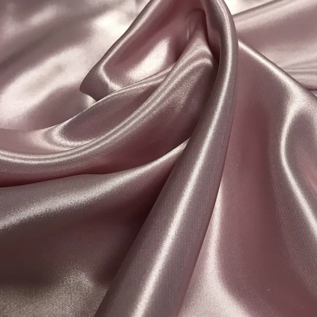 100%polyester 150D*150D shinny soft smooth satin fabric for wedding dress evening dress curtain