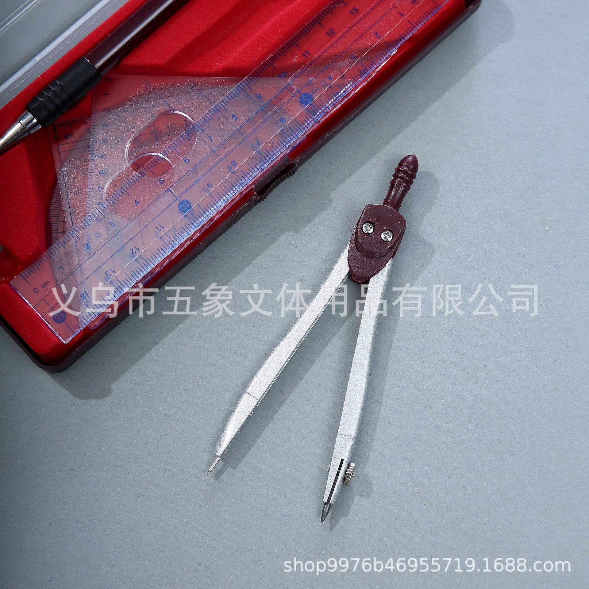 Лидер продаж, реквизит для рисования, геометрический Компас для рисования с карандашом, профессиональный Прочный, нелегко повредить металлический компас