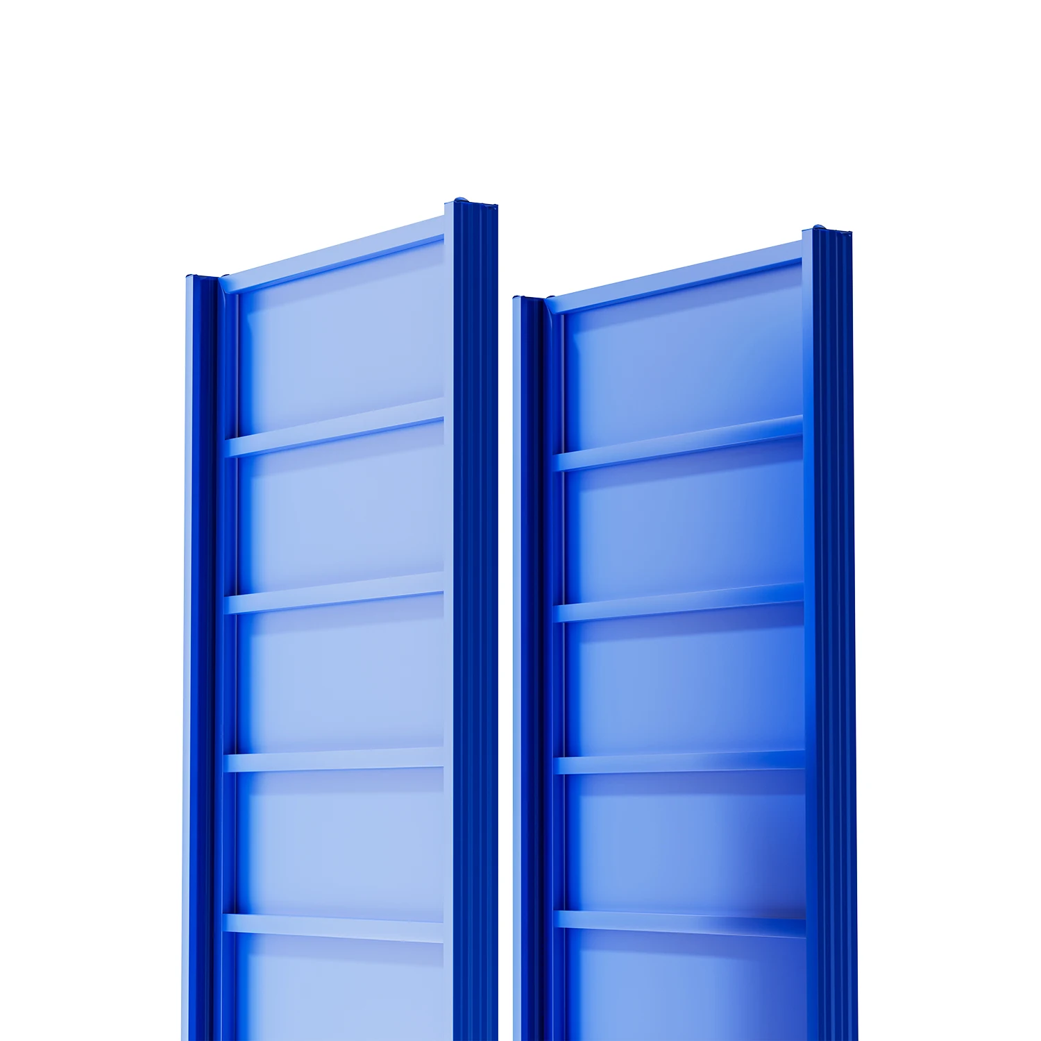 Sourcing Factory Supply Steel Blue Display Shelving 4 Tiers Metal Metro Garage Household Supermart Storage Display Solution