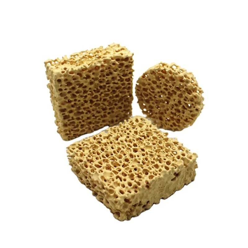 Bulk sic foam ceramic filter Casting Filtration zirconia filter for metal foundry