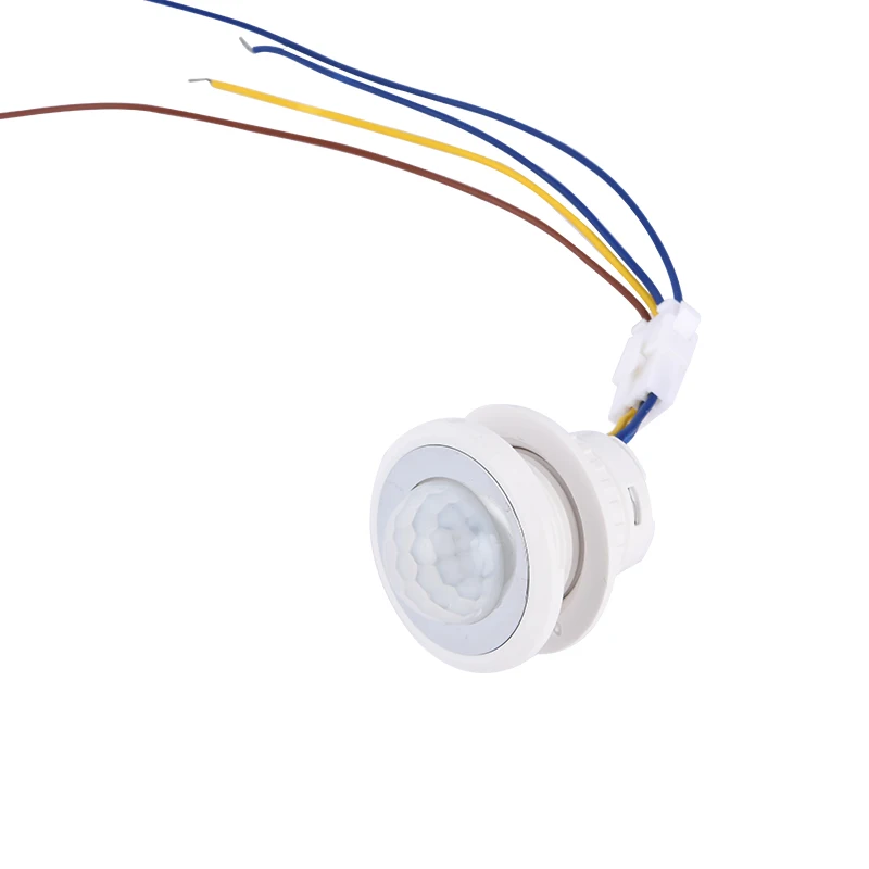 Инфракрасный светодиодный переключатель с пассивным инфракрасным датчиком, контрольный переключатель для лампы, потолочный светильник с датчиком движения, Регулируемый переключатель вкл/выкл, 3-6 м