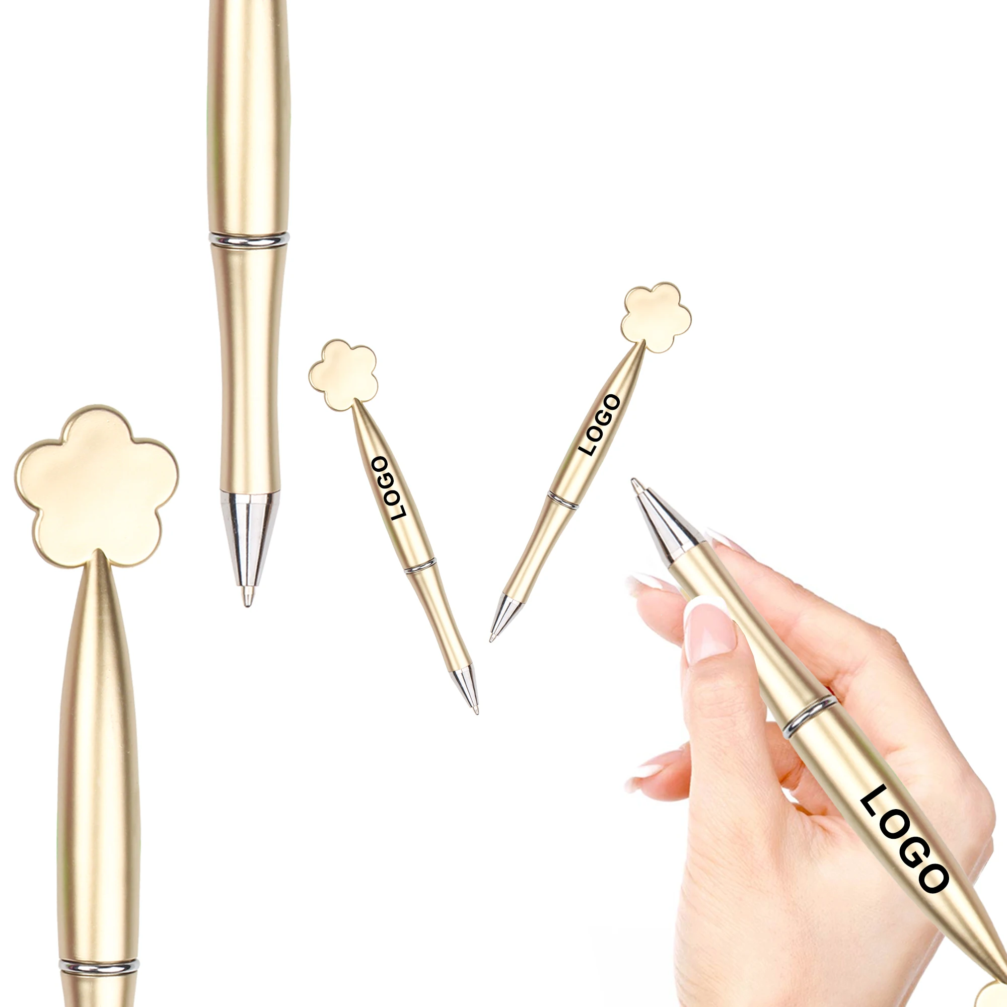 Promotion Plastic Funny Gift Flower Butterfly Star Heart Shape Ballpoint Pen With Custom Logo For Children Students Gift