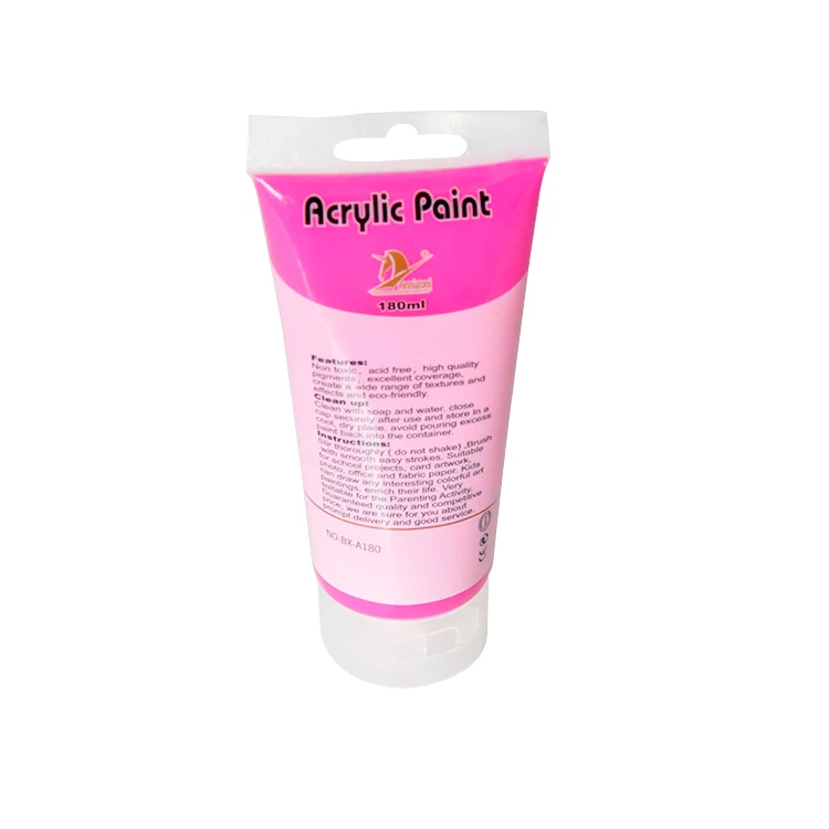 Artist Quality Non Toxic 180ml Bottles Acrylic Paint for Art DIY Outdoor project on Glass Wood Ceramics Fabrics Paper Canvas