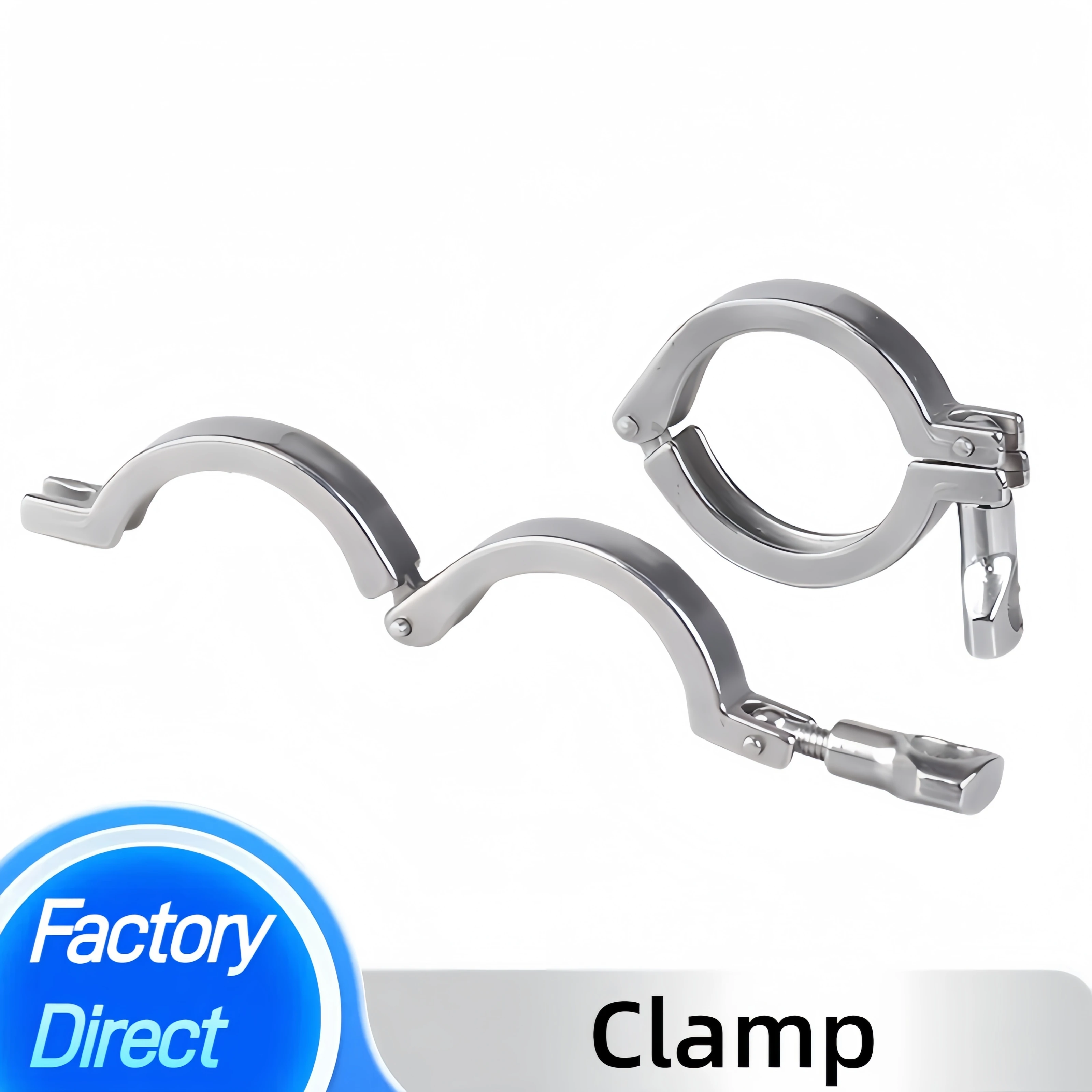 Unique Design Hot Sale Stainless Steel Pipe Clamp Fittings Heavy Duty Triple Clamp High Pressure Single Pin Clamps 304