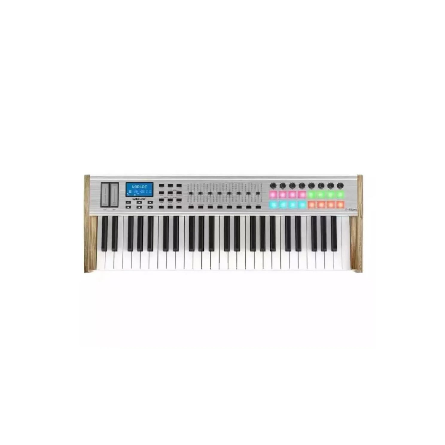 Worlde Pro Usb 49key Midi Keyboard Controller 49 Keys Digital Music Audio Studio Piano 49-keys for Musical Instruments Wholesale