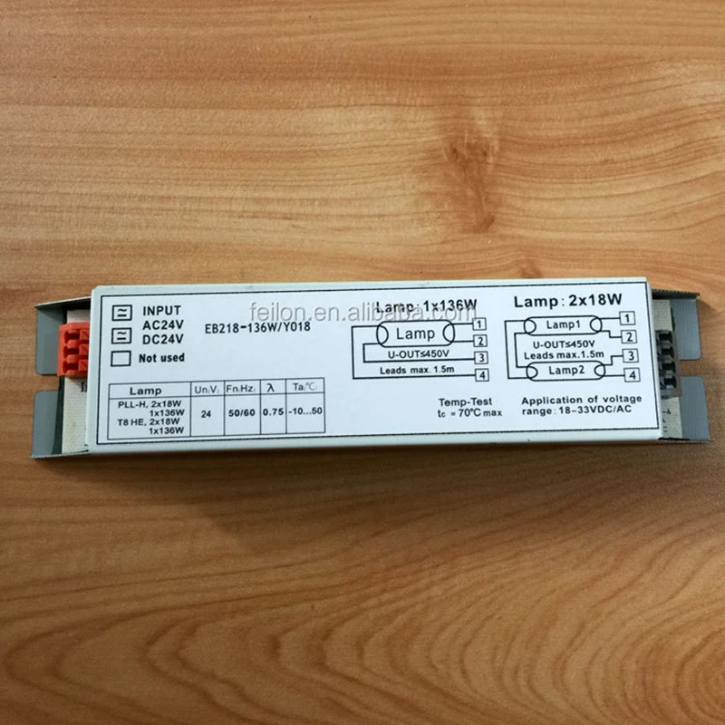 Customized EB218 36w fluorescent lamp ballast hot sale AC24V electronic ballast