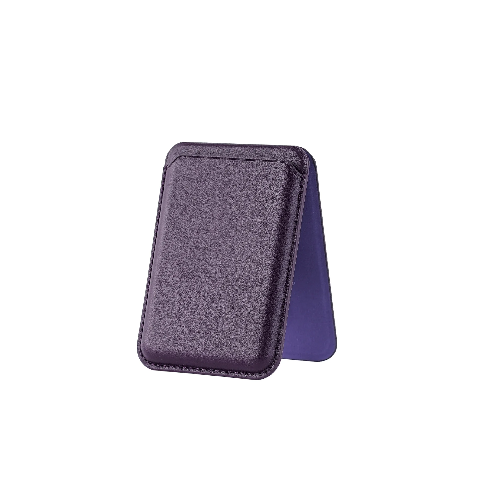 magnetic card holder aluminum credit id for bank flip wallet case phone charging label pocket magnetic sleeve CC01