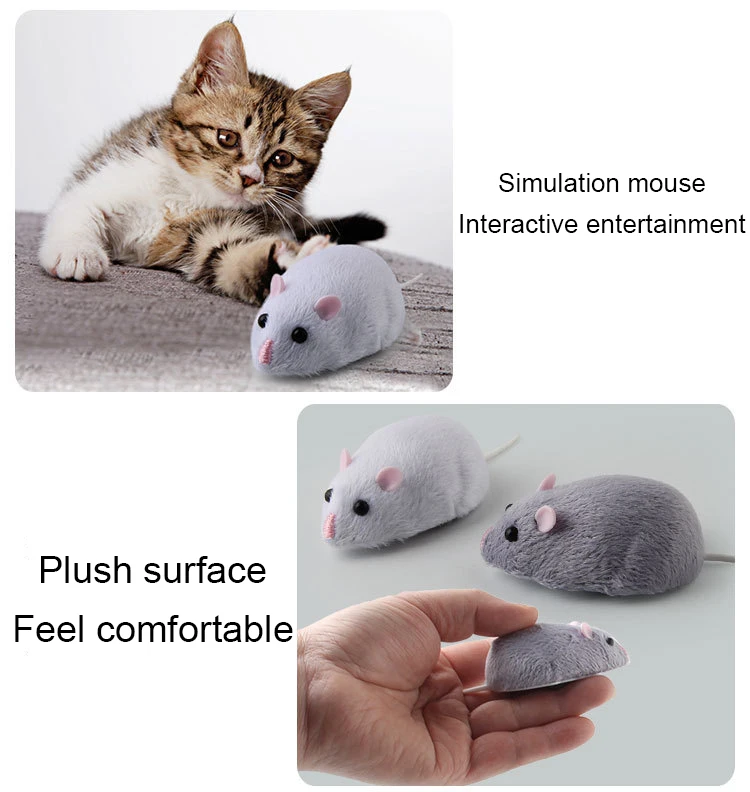 Hot Sale Funny Pet RC Mice Cat Toy Wireless Remote Control Mouse Like Toy for Cat Mini Mouse Chaser