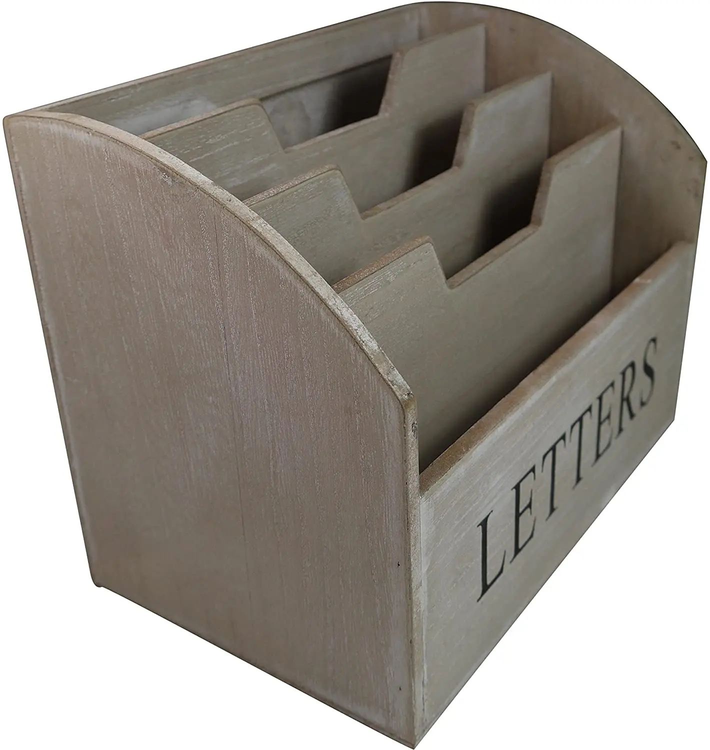 Desktop Wood  File Folder  Countertop Sorter  Desk File Paper Mail Letter Holder for Document Letter Envelope