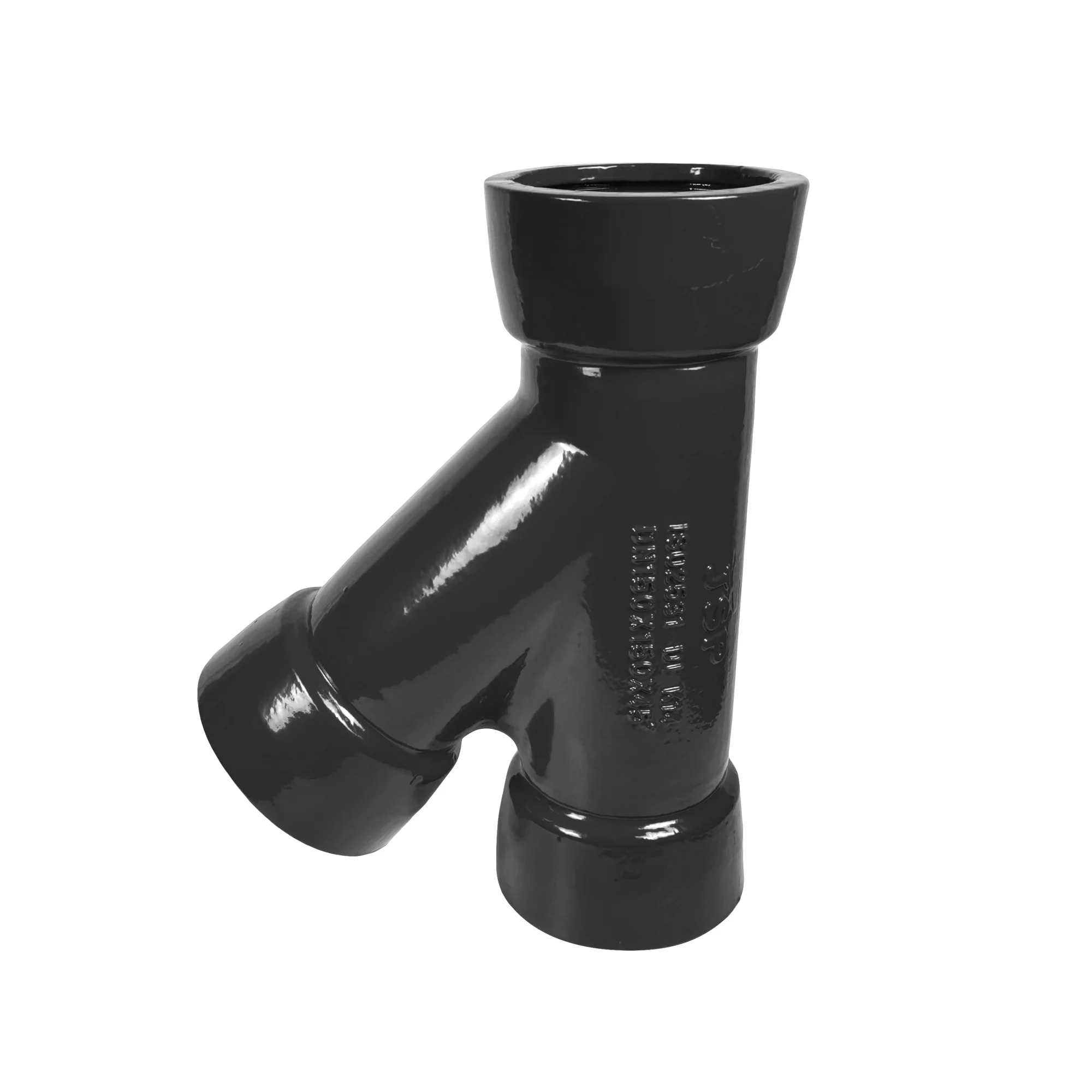 JSP iISO2531 PN10/16/25  Angle Branch Tee DN80-500 DI Pipe Fittings Ductile Iron All Flanged Tee With 45 Degree Angle Branch