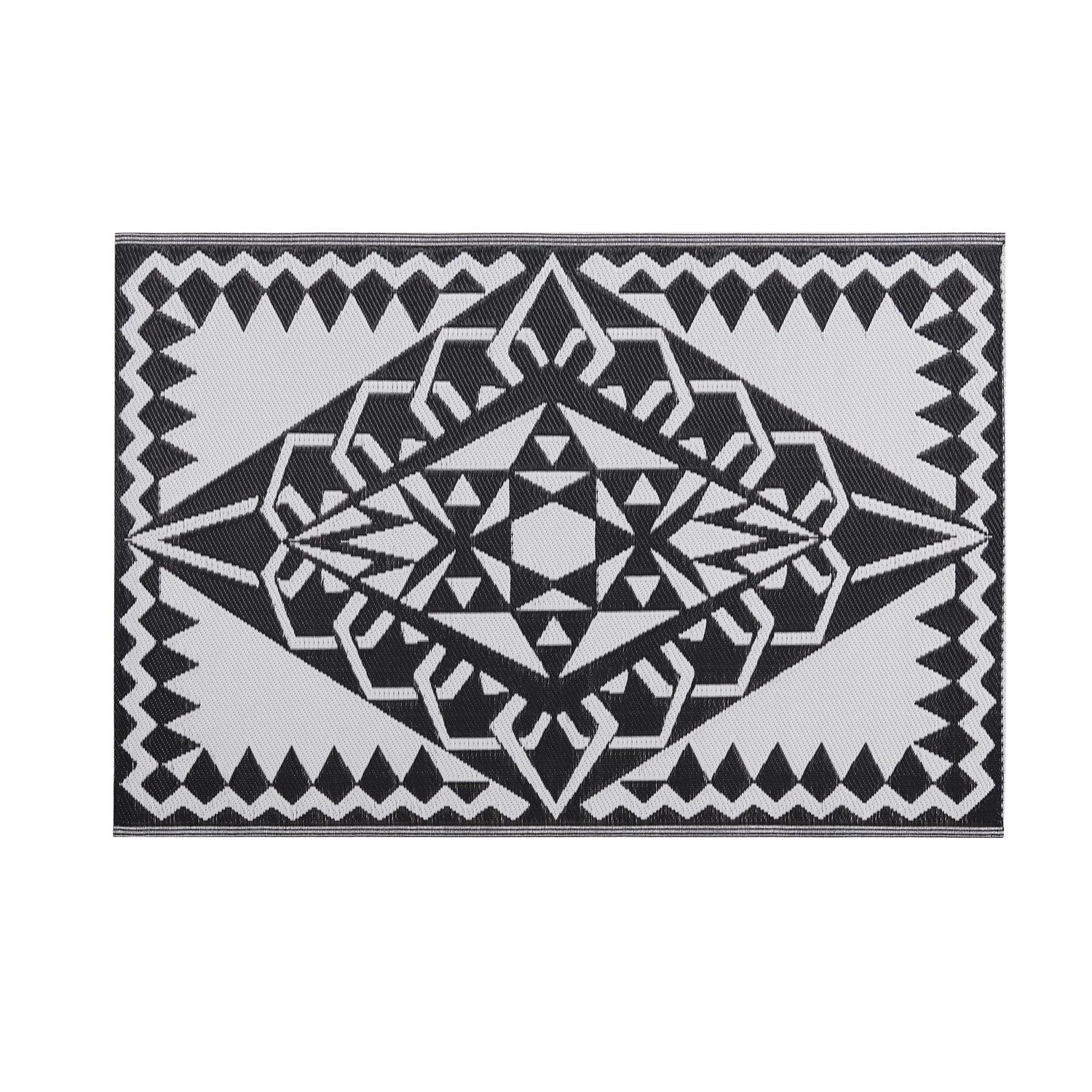 Manufacturers wholesale double-layer woven garden patio carpet anti-aging custom garden lawn cushion custom can print RV rugs