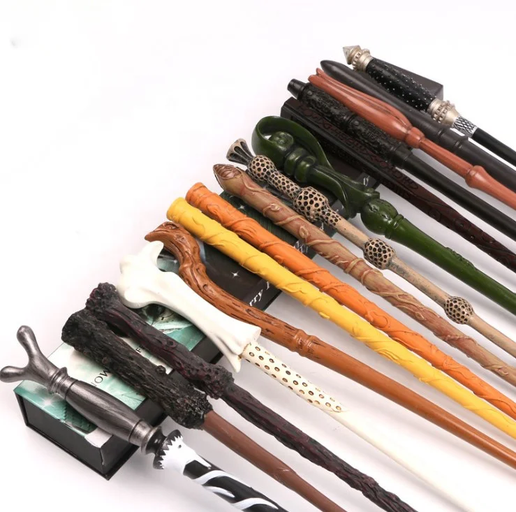 
39 Styles Plastic Harry Magic Wands Cosplay Dumbledore Voldmort Hermione Metal Potters Magic Wand Christmas Gift 