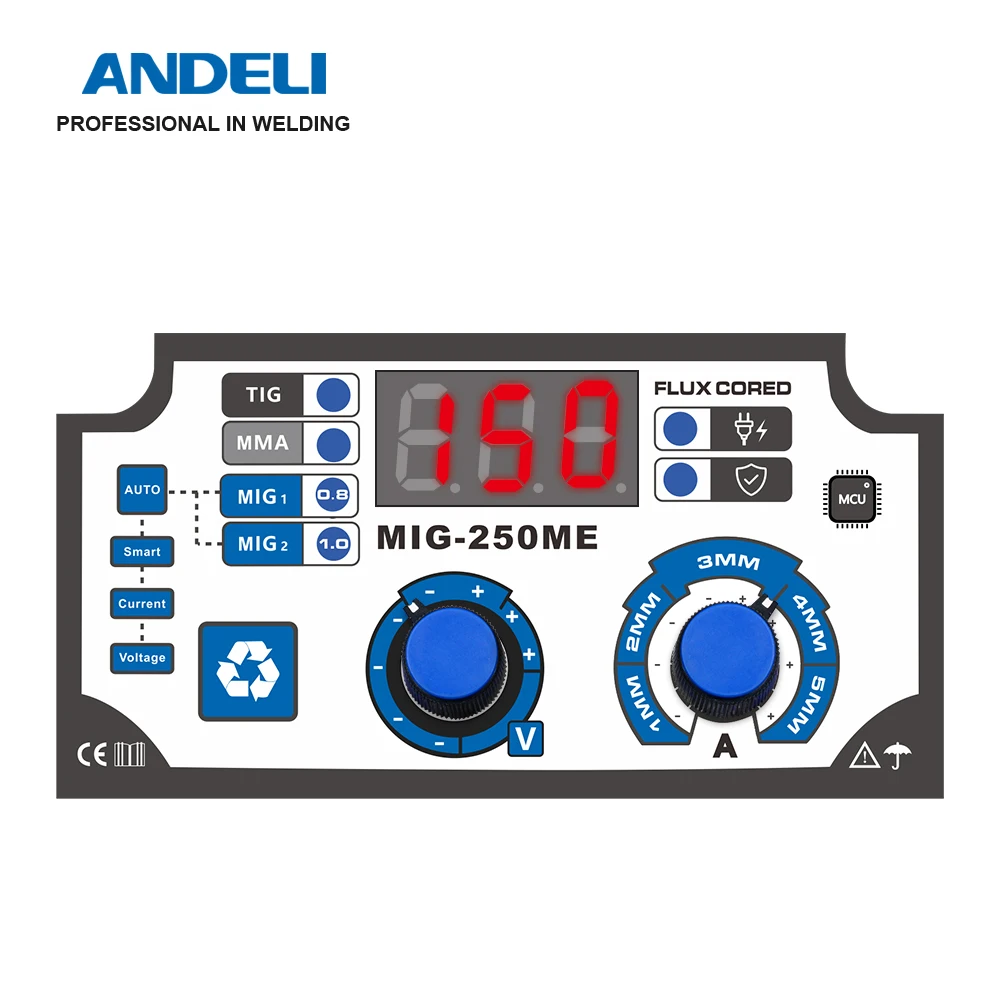  ANDELI MIG-250ME бытовой 220V Многофункциональный Сварка металлическим электродом в инертном газе машины лифт Тиг мма миг 3 1 сварки без газа флюсовой сердцевины