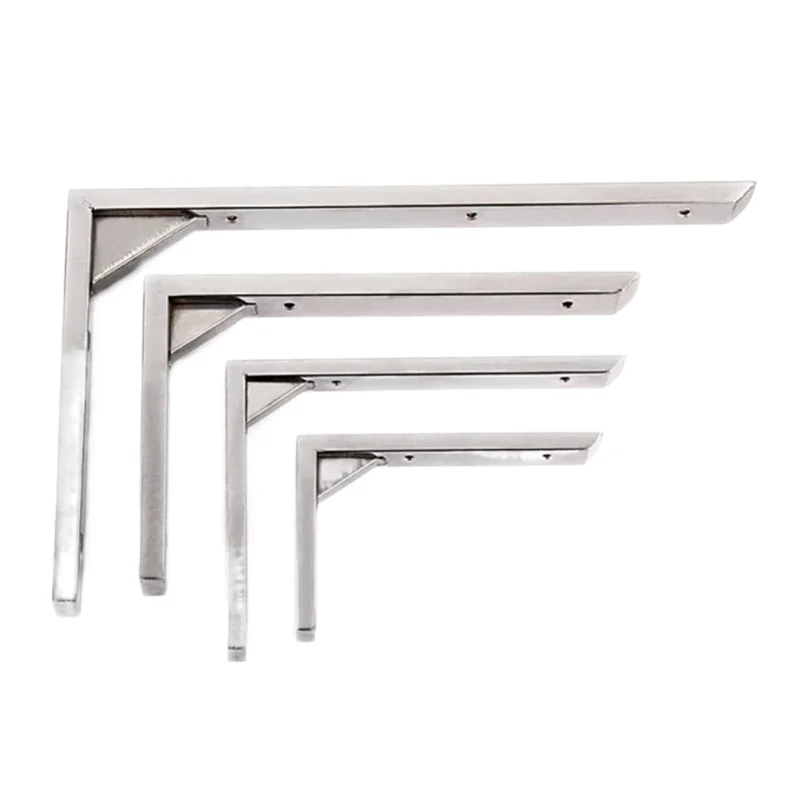 Stainless steel 201 304 Folding Bracket Shelf Support Brackets Wall Mounting Wall Hanging Angle Shelf Bracket
