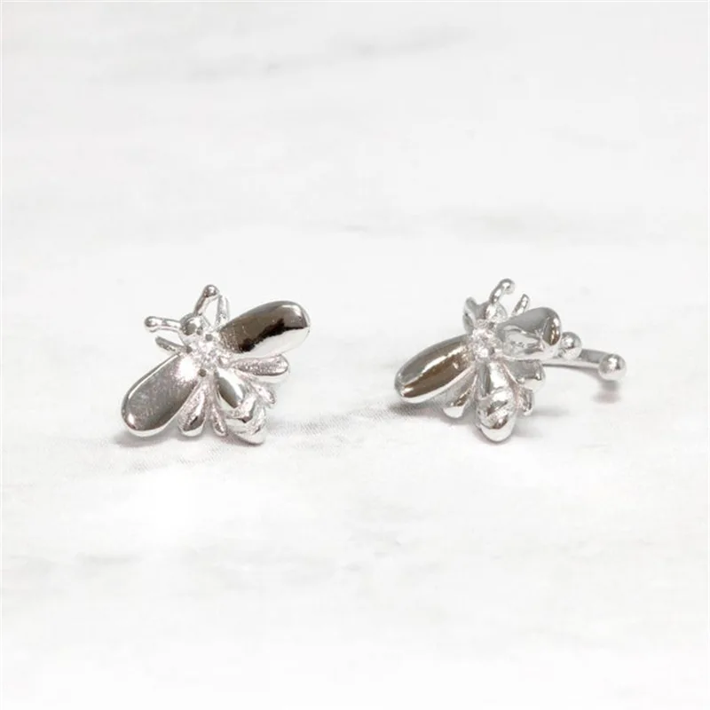 Carline Topsale Bee Earrings 925 Sterling Silver Zircon 18K Gold Plated Ear Clip On Earrings Hot Ear Cuff Without Ear Holes