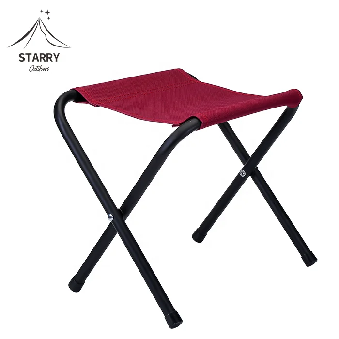 Mini cheap metal folding stool for fishing&hiking  portable folding stool used on beach