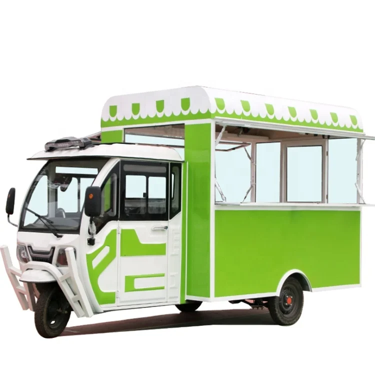 Multi function low cost  fast food truck tricycle food cart pizza