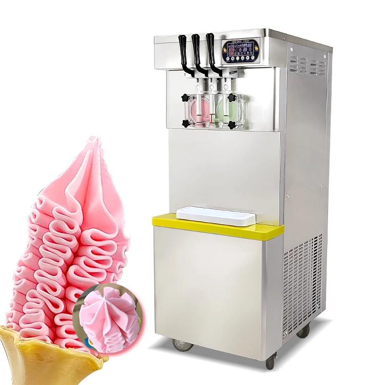 Professional ice cream machine agitator ice cream machine for party 3 in 1 softserve ice cream machine for sale