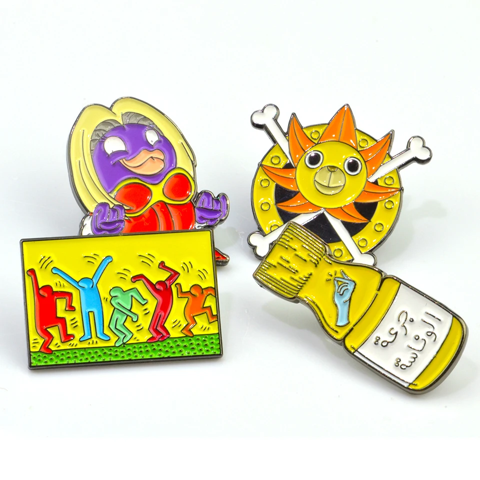 New Designer 50Mm Badge Custom Pin Badge 2D Metal Pins And Zinc Alloy Badge Pins
