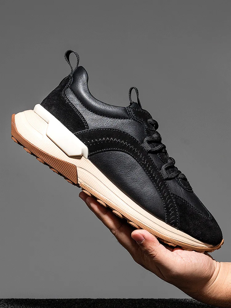 2022 Black Color Sport Shoes Flat Sneakers Unisex Men Casual Custom Shoes Men PU Leather with Logo