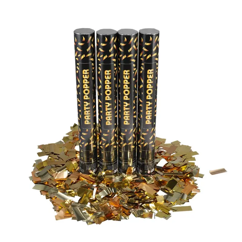 Wholesale Custom Party Popper Metallic Wedding gold Confetti Cannon