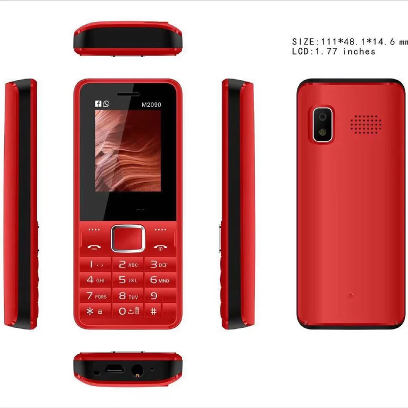 1,8 дюймовый мобильный телефон с двумя sim-картами, долгий режим ожидания, мобильный телефон с фонариком 25BL M2090