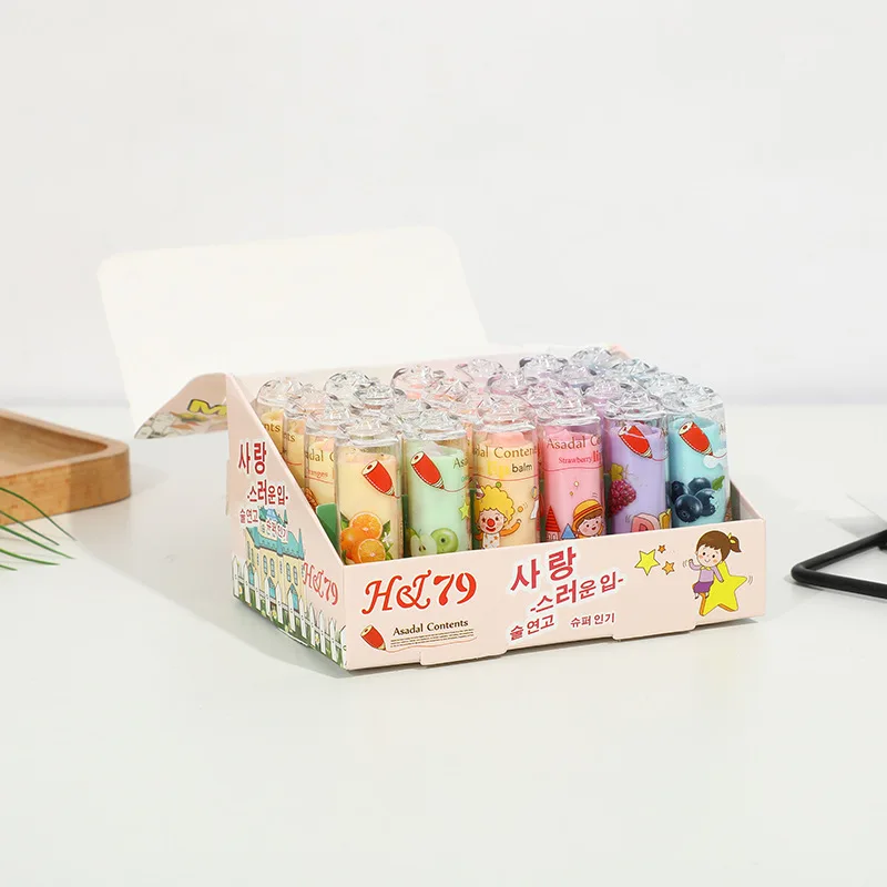 Custom Private Label Lipbalm Vegan Organic Lip Care Fruit Chapstick Nourishing Moisturizer Lip Balm