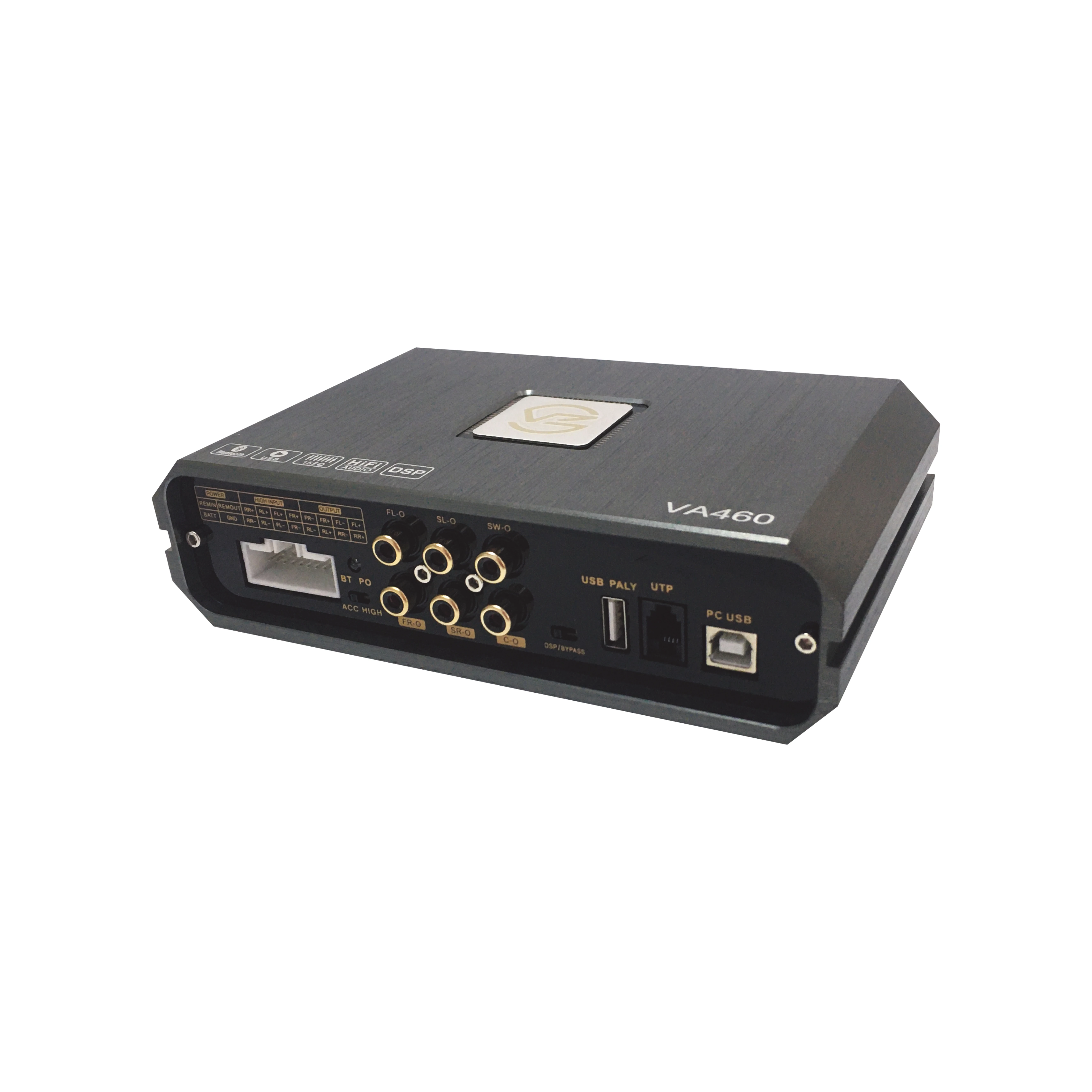 VA460 Class D  Entry level EQ15 tuning Hifi audio HD BT USB player car speaker DSP