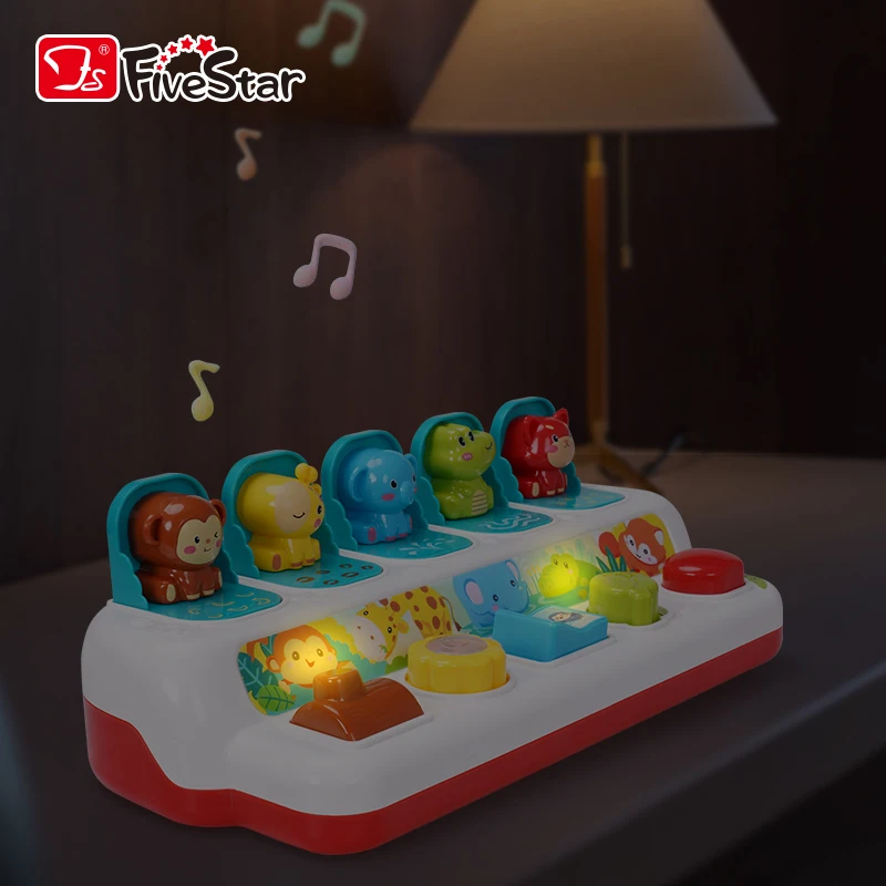 FiveStar Baby Sensory Hide & Seek Pop Up Animal Sorting Colors Animals Education Learning Children Toys Pop-Up Kids Toy