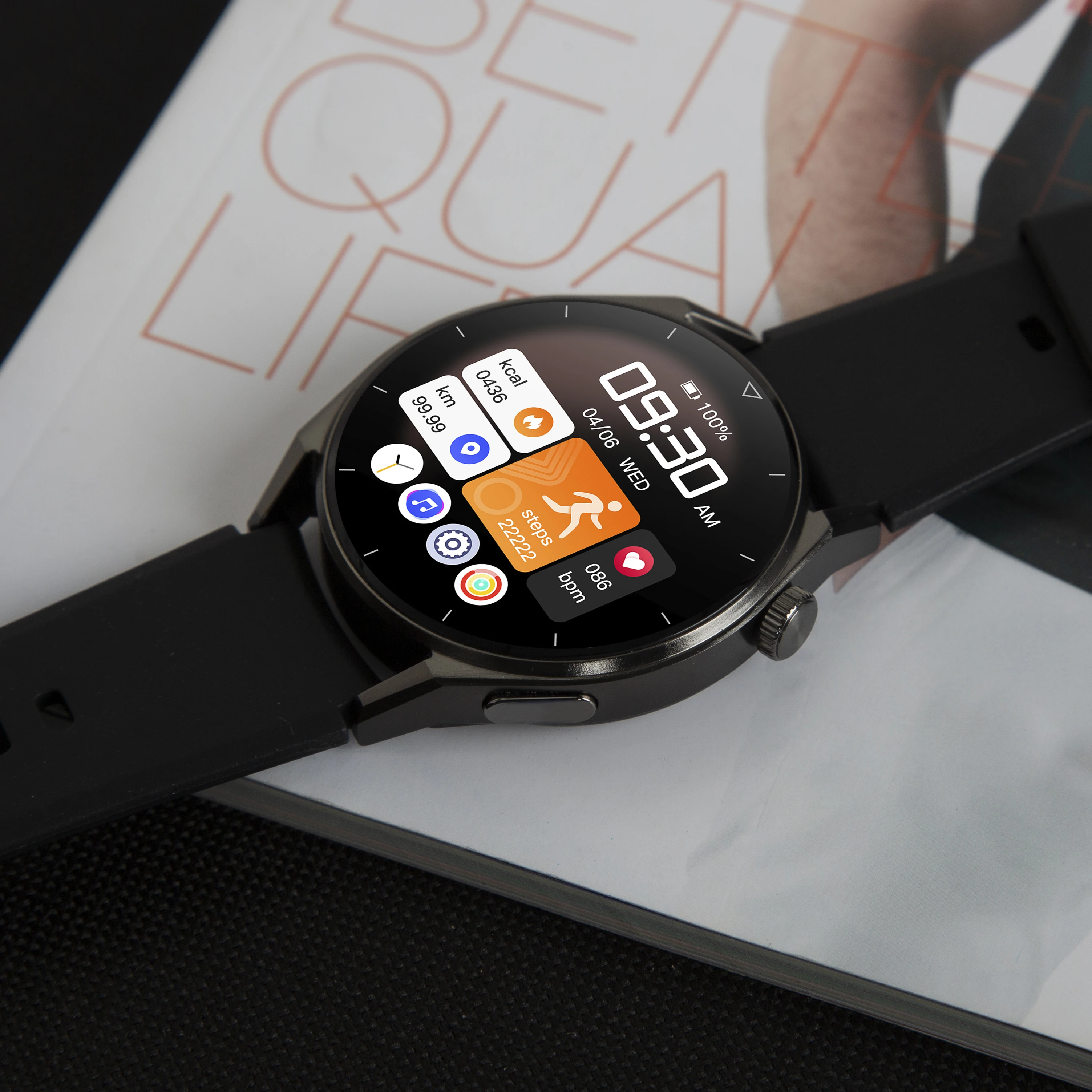 Newest Realtek 8763E Chip Waterproof IP68 1.39 Inch TFT 360*360 NLC305 Voice Call Multi Dial Switch SOS Wireless Charging