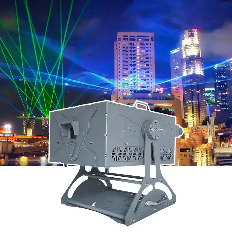 Outdoor Stage Equipment Waterproof IP65 20W RGB Laser Light Advertising Projector