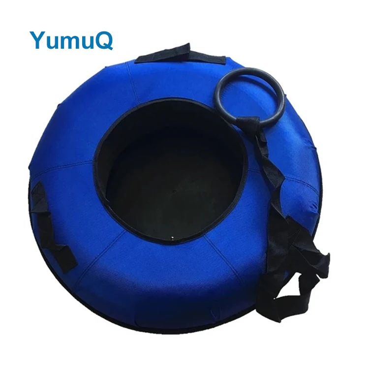 YumuQ 70cm Rubber Inflatable Commercial Double Snow Ski Sleigh Tube Sledge Sled For Winter Sport