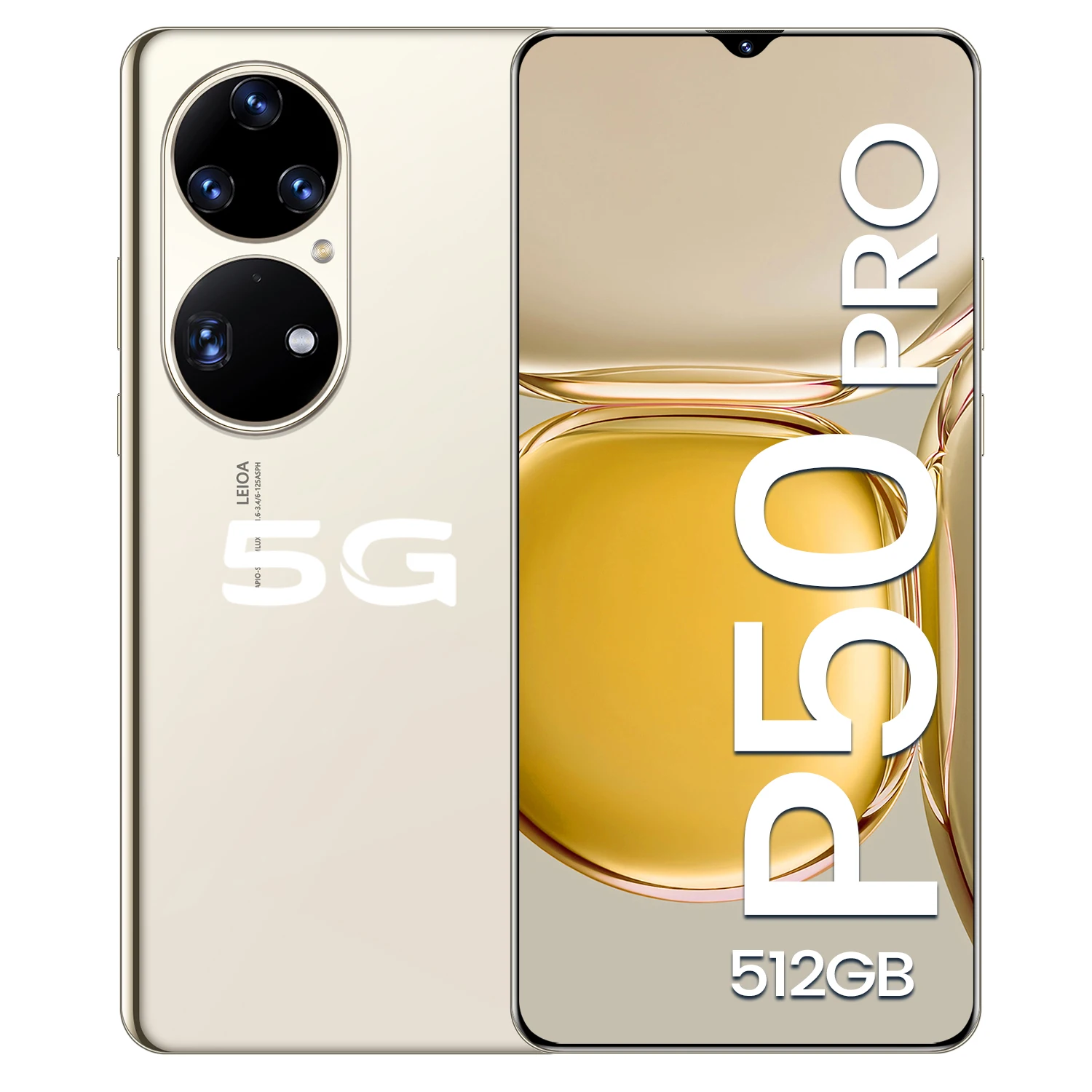 HOT SELLING P50 PRO 12GB+512GB 16MP+32MP Android 10.0 phone 5G LTE original 6.7 inch MTK6889 smart phone excellent quality