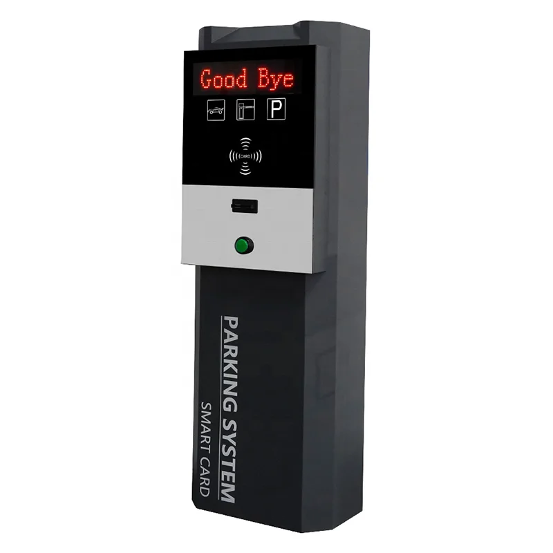 Grey And Yellow Solar Based Car Park Entrance Ticket System Parking Ticket System