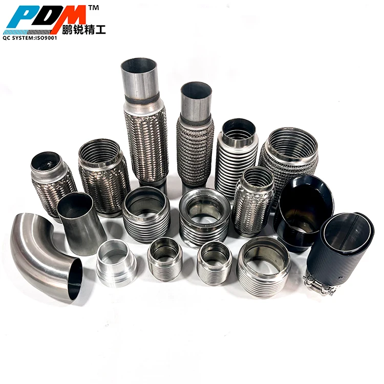 Custom 2-5inch stainless steel interlock stainless steel flex pipe exhaust downpipe flex pipe