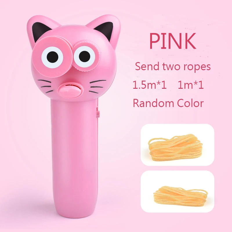 Factory Zipstring Rope Cute Cat Toy Creative Novelty Funny Fidget Electric Toy Cat String Controller Rope Launcher