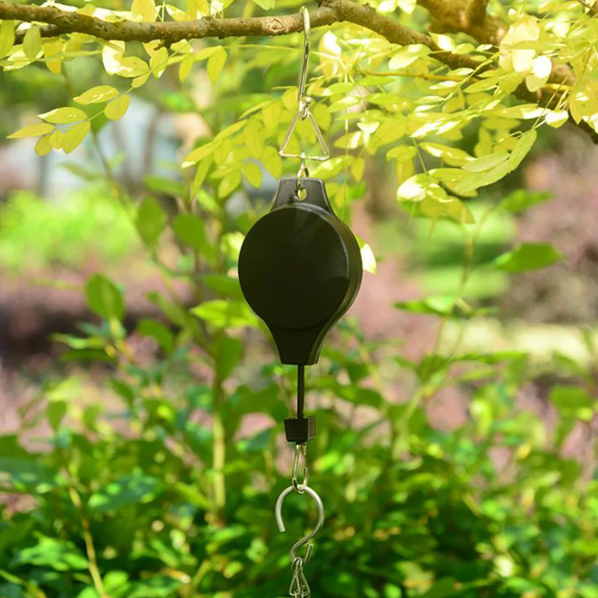 Выдвижная подвесная корзина вешалка подвесной садовый крючок для цветочных Горшков
