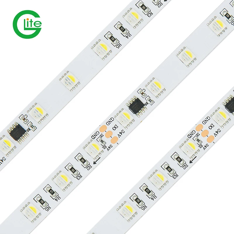 Glite Good Price Digital TM1814 RGBW 60LEDs/m DC24V IP20 LED strip for Bars and KTV