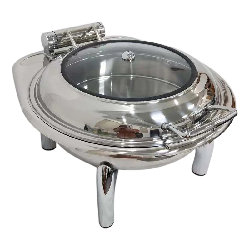 Prometheus High Quality Stainless Steel Round Buffet Buffet Set Chafing Dish Commercial Chafing Dish