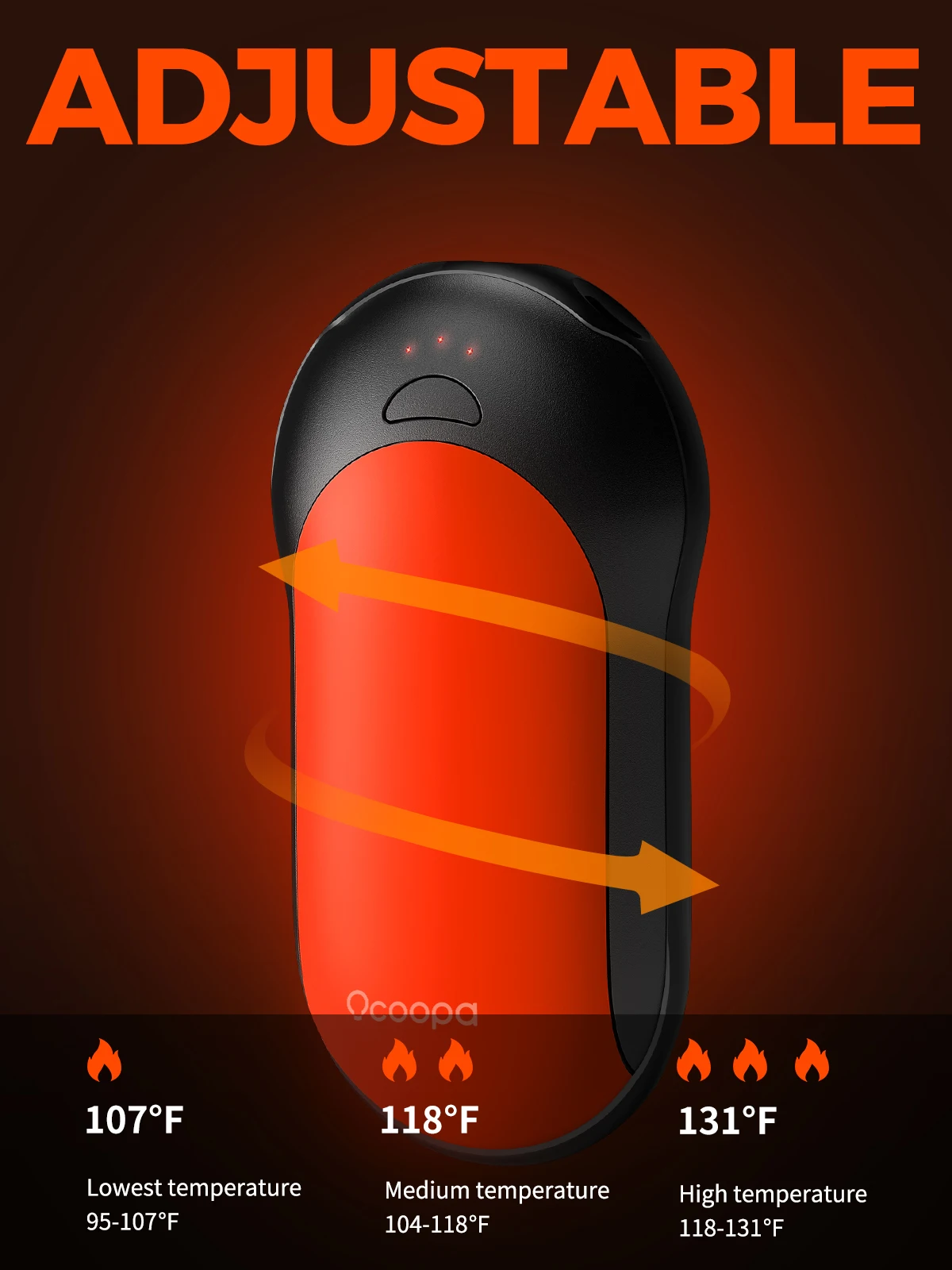 10000 мА/ч грелка для рук многоразового использования Power Bank портативный Электрический нагреватель игры в гольф Подарочная коробка мобильного USB заряжаемая ручная женщин и