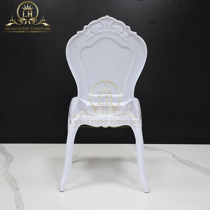 Luxury Wedding Princess King Throne Party Chair Plastic PC Acrylic Chair For Event Reception