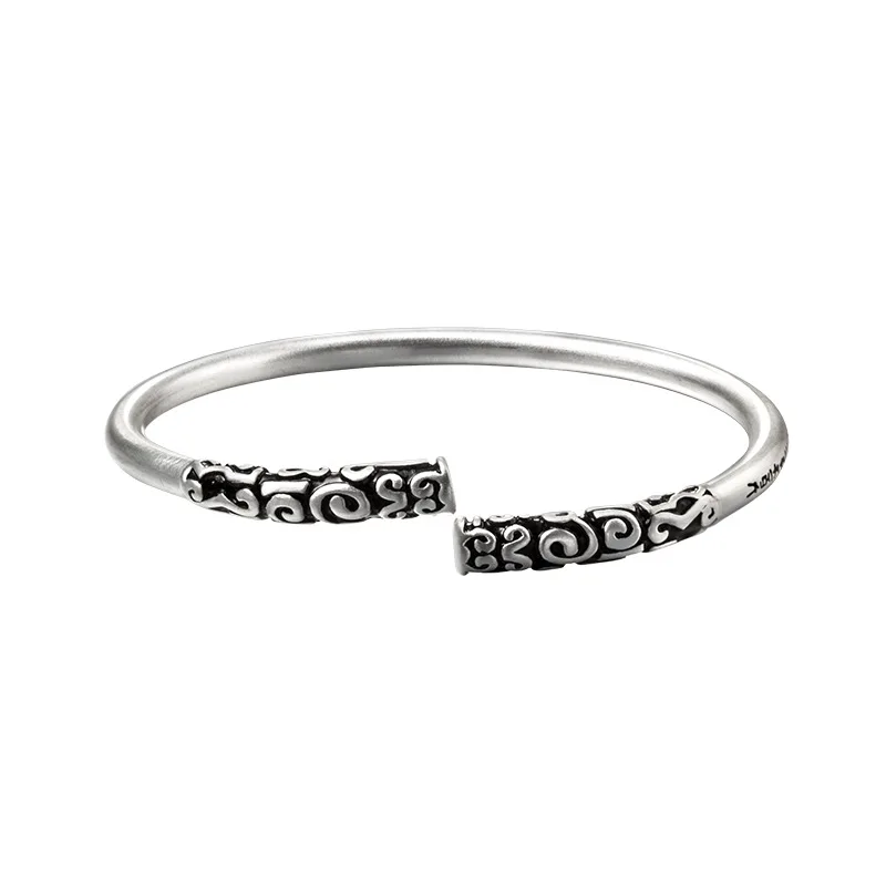 Classic Style Black Myth Wukong Monkey King Return Ruyi Golden Hoop Bracelet Stainless Steel Geometric Hologram Bangles for Gift