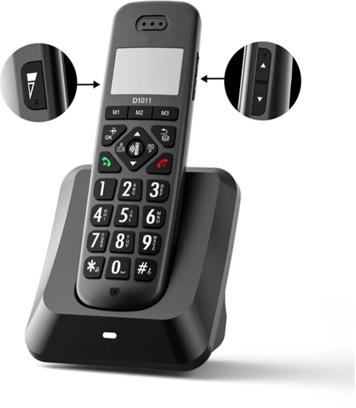 High Quality DECT 5.0 6.0 Wireless Digital VOIP SIP Dect Phone Portable Landline With Unit Base Fixed Wireless Telephone