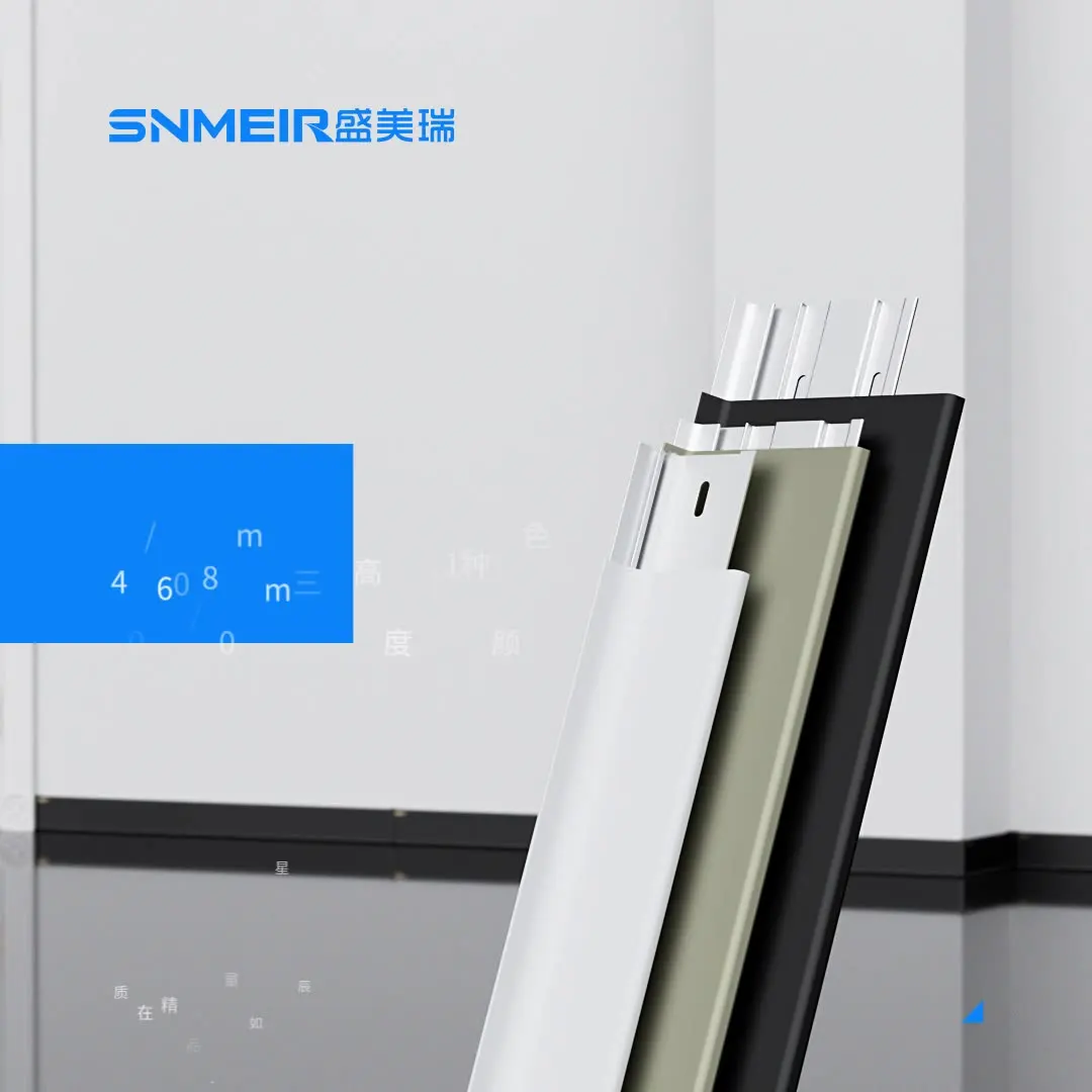 Manufacturer wholesale extremely narrow buckle aluminum alloy skirting board thickened metal wall corner line home decoration