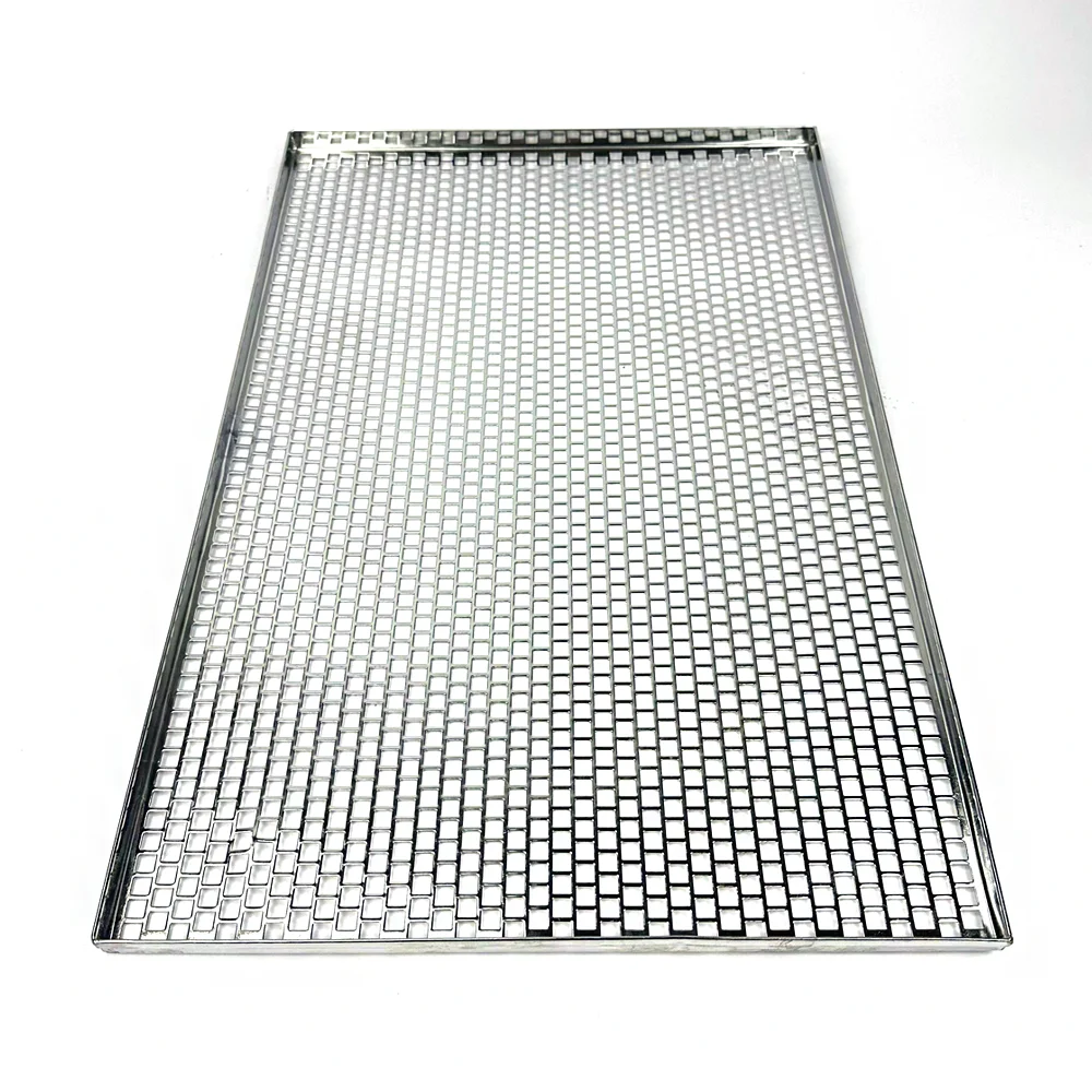 Custom-made food grade baking trays Stainless Steel Perforated Trays for beef jerky dehydration