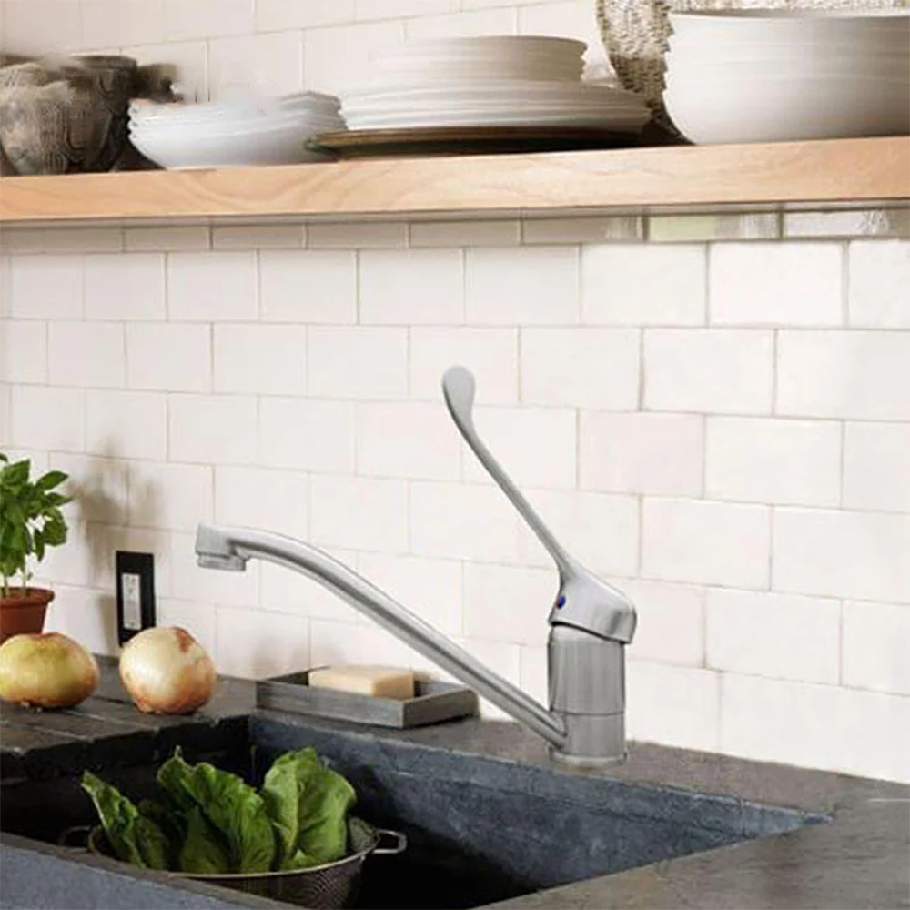 Deck Mounted Standard Brass Wash Cheaper Handle Chrome Water Sink Sanitary kraan Bathroom Basin Faucet